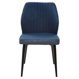 Стул SEATTLE TRF-06 полночный синий, ткань/ RU-03 синяя сталь, PU М-City