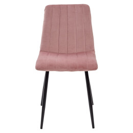 Стул DUBLIN G108-15 пепел розы/ черный каркас, велюр М-City