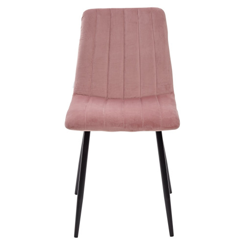 Стул DUBLIN G108-15 пепел розы/ черный каркас, велюр М-City