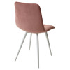 Стул CHILLI-Q розовый #15, велюр / белый каркас М-City