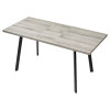 Стол ФИН 120 Дуб Шерман серый/ черный каркас М-City