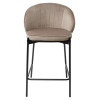 Полубарный стул WENDY BLUVEL-40 BEIGE (H=65), велюр М-City