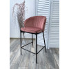 Полубарный стул WENDY BLUVEL-52 PINK (H=65cm), велюр М-City