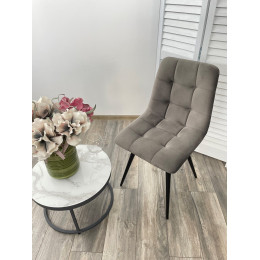 Стул CHILLI-Q графит #14, велюр / черный каркас М-City