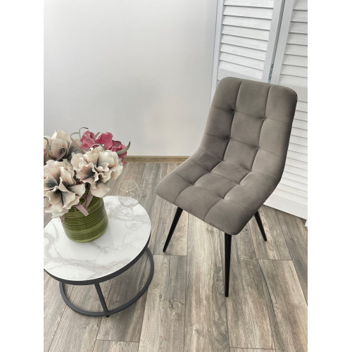 Стул CHILLI-Q графит #14, велюр / черный каркас М-City