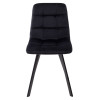 Стул CHILLI SQUARE BLUVEL-19 BLACK, велюр М-City