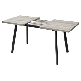 Стол ФИН 120 Дуб Шерман серый/ черный каркас М-City