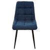 Стул CHIC TRF-06 полночный синий/ RU-03 синяя сталь/ черный каркас М-City