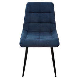 Стул CHIC TRF-06 полночный синий/ RU-03 синяя сталь/ черный каркас М-City