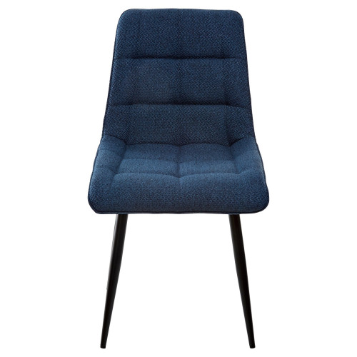 Стул CHIC TRF-06 полночный синий/ RU-03 синяя сталь/ черный каркас М-City