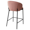 Полубарный стул WENDY BLUVEL-52 PINK (H=65cm), велюр М-City