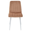 Стул DUBLIN G108-72 тоффи, велюр / белый каркас М-City