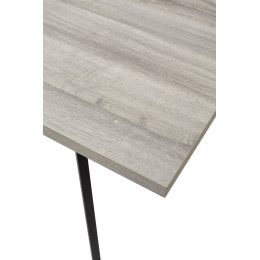 Стол ФИН 120 Дуб Шерман серый/ черный каркас М-City