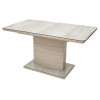Стол ALTA 140 BEIGE/ CAPPUCINO глазурованное стекло М-City