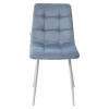 Стул CHILLI G108-56 пудровый синий/ белый каркас, велюр М-City