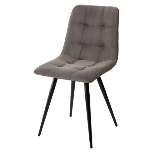 Стул CHILLI-Q графит #14, велюр / черный каркас М-City