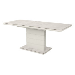 Стол ALTA 140 BEIGE/ CAPPUCINO глазурованное стекло М-City