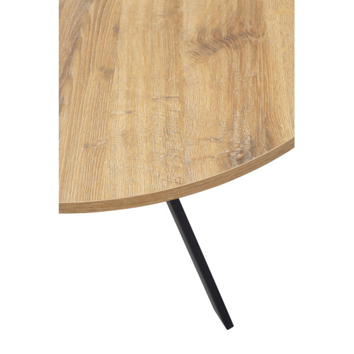 Стол ВЕГА D100 Дуб Шерман коньяк/ черный каркас М-City