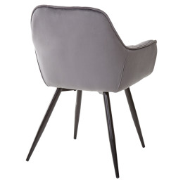 Стул MALTA BLUVEL-14 GREY, велюр M-City