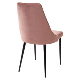 Стул NEPAL-P РОЗОВЫЙ #15, велюр/ черный каркас М-City