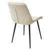 Стул ХОФМАН, цвет бежевый #H06, велюр / черный каркас 4 шт./1 к М-City