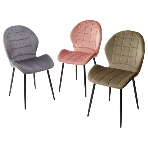 Стул FLOWER BLUVEL-52 PINK, велюр М-City