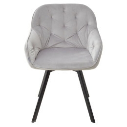 Стул GALE BLUVEL-03 LIGHT GREY поворот.360 град., велюр М-City