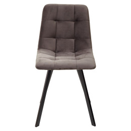 Стул CHILLI-Q SQUARE графит #14, велюр / черный каркас М-City