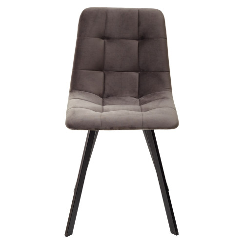 Стул CHILLI-Q SQUARE графит #14, велюр / черный каркас М-City