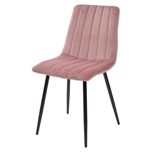 Стул DUBLIN G108-15 пепел розы/ черный каркас, велюр М-City