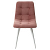 Стул CHILLI-Q розовый #15, велюр / белый каркас М-City