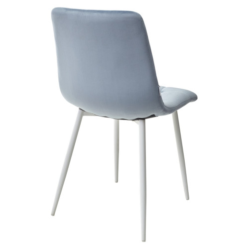 Стул CHILLI G108-56 пудровый синий/ белый каркас, велюр М-City