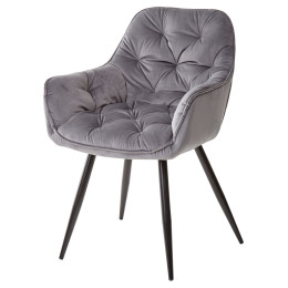 Стул MALTA BLUVEL-14 GREY, велюр M-City