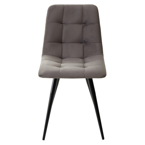 Стул CHILLI-Q графит #14, велюр / черный каркас М-City