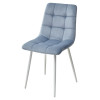 Стул CHILLI G108-56 пудровый синий/ белый каркас, велюр М-City