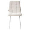 Стул CHILLI UF860-01B бежевый, ткань/белый каркас М-City