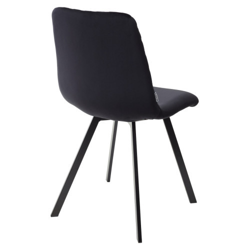 Стул DAIQUIRI BLUVEL-19 BLACK, велюр М-City