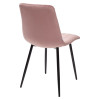 Стул DUBLIN G108-15 пепел розы/ черный каркас, велюр М-City