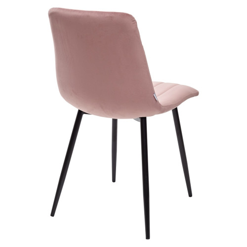 Стул DUBLIN G108-15 пепел розы/ черный каркас, велюр М-City