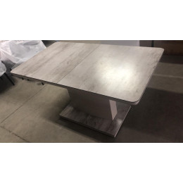 Стол ALTA 140 BEIGE/ CAPPUCINO глазурованное стекло М-City