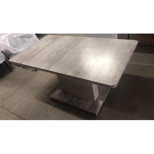 Стол ALTA 140 BEIGE/ CAPPUCINO глазурованное стекло М-City