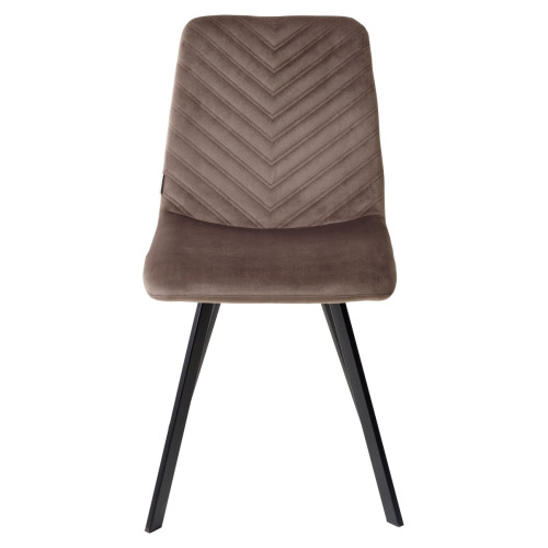 Стул ELODIE BLUVEL-38 латте, велюр/ черный каркас М-City