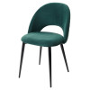 Стул MAX зеленый #19, велюр / черный каркас М-City