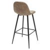 Барный стул LION BAR PK-01 серо-коричневый, ткань микрофибра PK-01 М-City