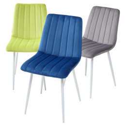 Стул DUBLIN G108-72 тоффи, велюр / белый каркас М-City