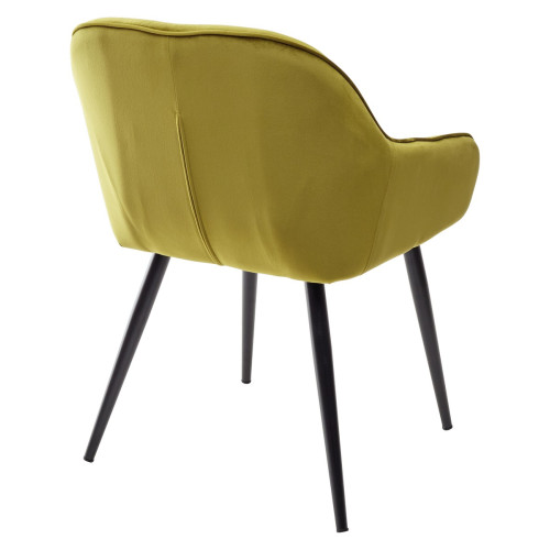 Стул BREEZE BLUVEL-75 OLIVA/ черный каркас, велюр М-City