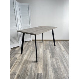 Стол ФИН 120 Дуб Шерман серый/ черный каркас М-City