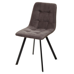 Стул CHILLI-Q SQUARE графит #14, велюр / черный каркас М-City