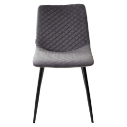 Стул TINTIN BLUVEL-14 GREY / черный каркас М-City