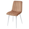 Стул DUBLIN G108-72 тоффи, велюр / белый каркас М-City